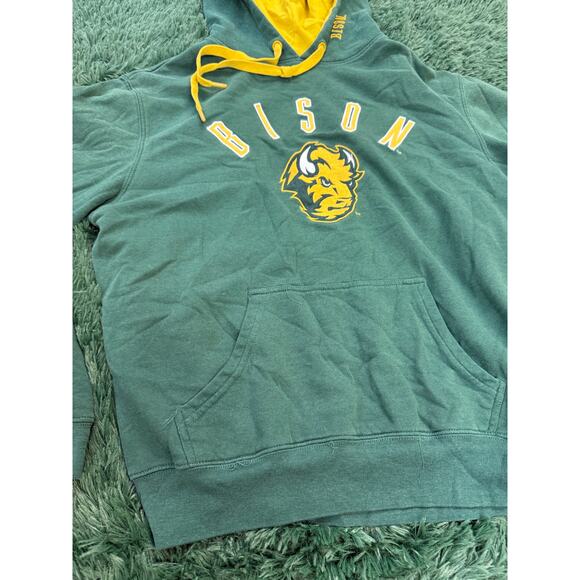 North Dakota State University Green & Yellow Pullover Sweatshirt Hoodie Unisex - Picture 5 of 8